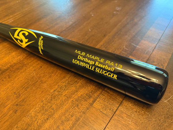 Louisville Slugger MLB Prime RA13 Model Maple Wood Bat - Hold the