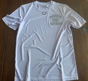 White Evoshield Dri-Fit Performance Tee - Crossbones Logo