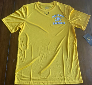 Gold Evoshield Dri-Fit Performance Tee - Crossbones Logo